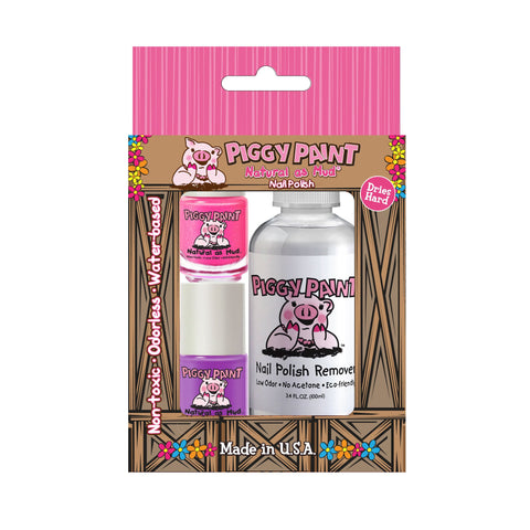 Piggy Paint 2 Polish and Remover Kit