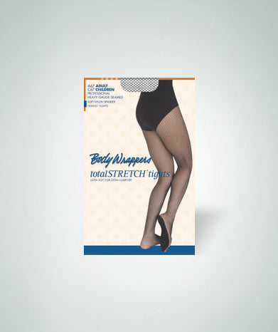 TotalSTRETCH Back Seam Regular Fishnet Footed Tights – Body Wrappers