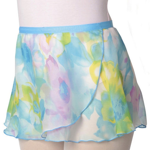 Danshuz Water Colour Flower Print Skirt